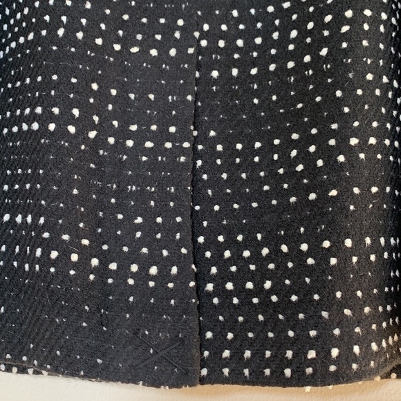 NWT. Calvin Klein 4P Faux Leather Trim Polkadot Tweed Sheath Dress. - Picture 11 of 11